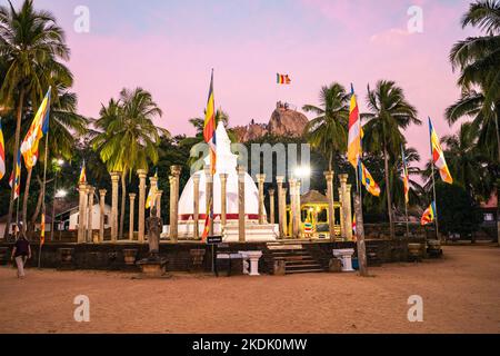 Buddhistischer Tempel in Mihintale antike Stadt in der Nähe von Anuradhapura, Sri Lanka. Stockfoto