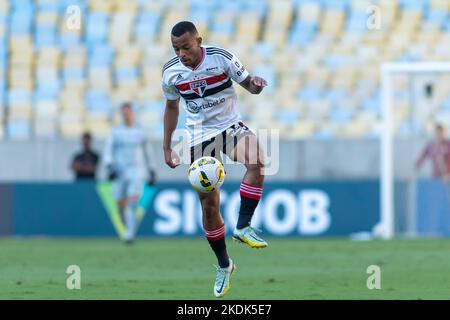 Rio, Brasilien - 02. november 2022 - Spiel zwischen Fluminense und Sao paulo durch 36. Runde der brasilianischen Meisterschaft, Eine Serie im Maracana Stadium Stockfoto