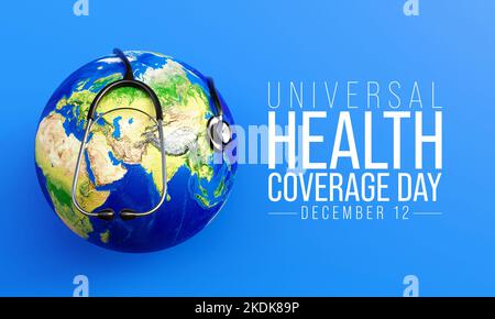 Der Universal Health Coverage Day (UHC) wird jedes Jahr am 12. Dezember beobachtet. Stockfoto