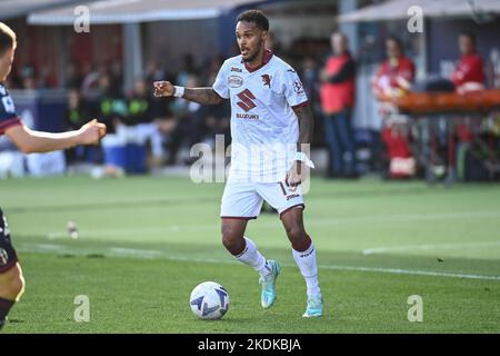 Renato Dall'Ara Stadium, Bologna, Italien, 06. November 2022, Valentino Lazaro (FC Turin) in Aktion während des Spiels Bologna FC gegen Turin FC - italienischer Fußball Serie A Stockfoto