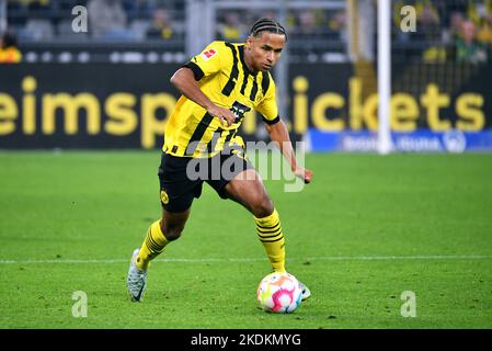 Bundesliga, Signal Iduna Park Dortmund: Borussia Dortmund gegen VfL Bochum; Karim Adeyemi Stockfoto