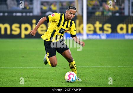 Bundesliga, Signal Iduna Park Dortmund: Borussia Dortmund gegen VfL Bochum; Karim Adeyemi Stockfoto