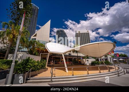 Gold Coast, Queensland, Australien - Konzertbühne in Broadbeach Stockfoto