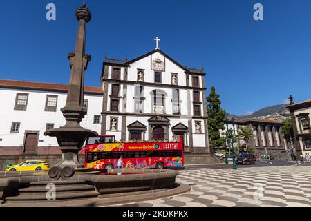 Praça do Município, Funchal, Madeira, Portugal. Stockfoto