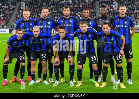 Turin, Italien. 06.. November 2022. Der Start-11 von Inter für die Serie Ein Spiel zwischen Juventus und Inter im Allianz Stadium in Turin. (Foto: Gonzales Photo/Alamy Live News Stockfoto