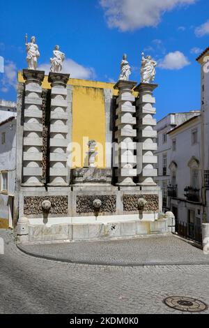 St. Lawrence Brunnen, Elvas, Alentejo, Portugal Stockfoto