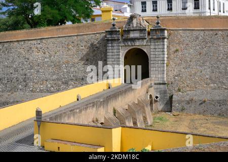 Das innere Tor von Olivença, Elvas, Alentejo, Portugal Stockfoto