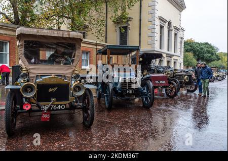 Von London nach Brighton Pioneer Run Stockfoto