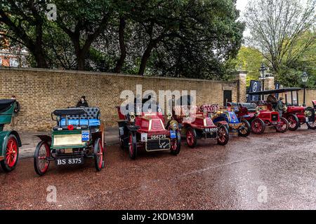 Von London nach Brighton Pioneer Run Stockfoto