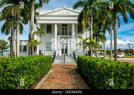 Old Collier County Courthouse, Copeland Avenue, Everglades City, Florida Stockfoto