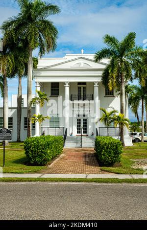 Old Collier County Courthouse, Copeland Avenue, Everglades City, Florida Stockfoto