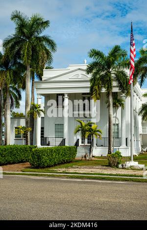 Old Collier County Courthouse, Copeland Avenue, Everglades City, Florida Stockfoto