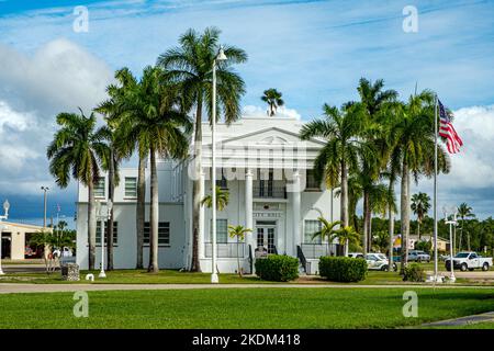 Old Collier County Courthouse, Copeland Avenue, Everglades City, Florida Stockfoto