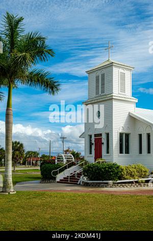 Everglades Community Church, Copeland Avenue, Everglades City, Florida Stockfoto