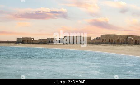 Old Ruin Beach auf der Nordseite von katar Stockfoto