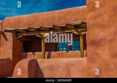 Painted Desert Inn entworfen im Pueblo Revival Stil im Petrified Forest National Park, Arizona, USA Stockfoto