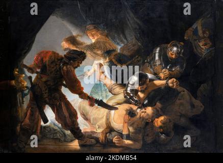 The Blinding of Samson von Rembrandt van Rijn (1606-1669), Öl auf Leinwand, 1636 Stockfoto