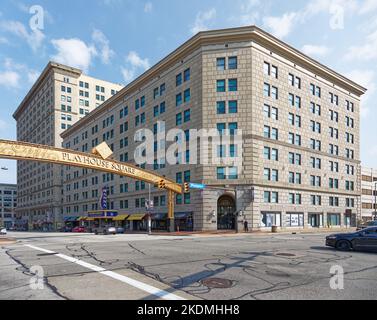 Hanna Building Annex, jetzt die Residences at Hanna Apartments. Stockfoto