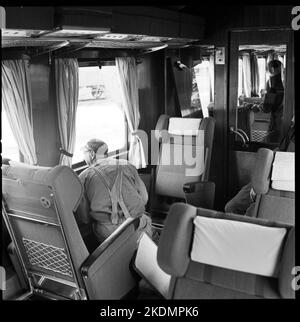 Staatsbahnen, SJ X0A5. Audit im Hauptworkshop Åmål Stockfoto