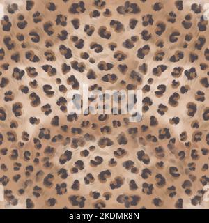 Leopardenmuster. Nahtloses Leopardenmuster für Stoff, Tapete, Geschenkpapier, Textil, Interieur und andere. Abbildung. Stockfoto