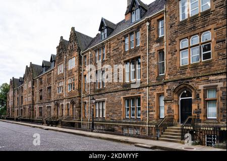 Glasgow, Großbritannien – 10. September 2022: Gebäude der School of Law an der Glasgow University im Zentrum von Glasgow, Schottland Stockfoto