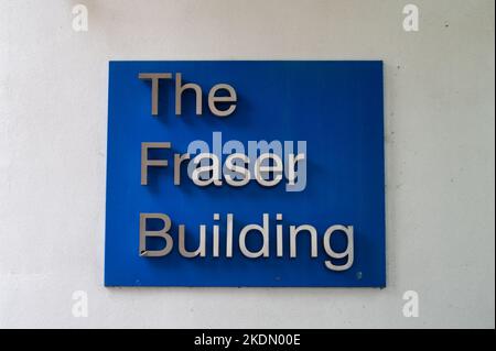 Glasgow, Großbritannien – 10. September 2022: Das Fraser Building an der Glasgow University im Zentrum von Glasgow, Schottland Stockfoto