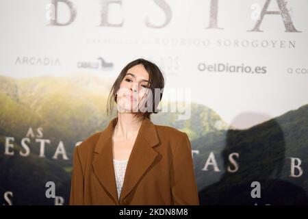 7. November 2022, Madrid, Madrid, Spanien: Claudia Traisac nimmt an der Premiere von „As Bestas“ im Verdi Cinema am 7. November 2022 in Madrid, Spanien Teil (Bildquelle: © Jack Abuin/ZUMA Press Wire) Stockfoto