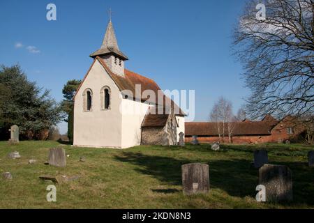 Wisley Kirche aus dem 12.. Jahrhundert, Guildford, Surrey, England Stockfoto