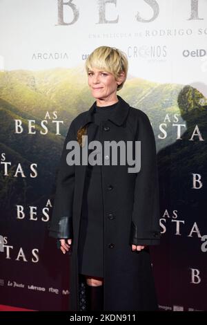 7. November 2022, Madrid, Madrid, Spanien: Marina Fois nimmt an der Premiere von „As Bestas“ im Verdi Cinema am 7. November 2022 in Madrid, Spanien Teil (Bildquelle: © Jack Abuin/ZUMA Press Wire) Stockfoto