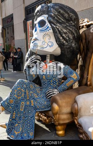 Die Mexiko-Woche wird in Rockefeller mit Menchaca Studio Artwork, New York City, USA 2022 gefeiert Stockfoto