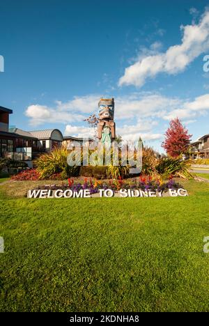 Willkommen beim Sidney-Schild Stockfoto