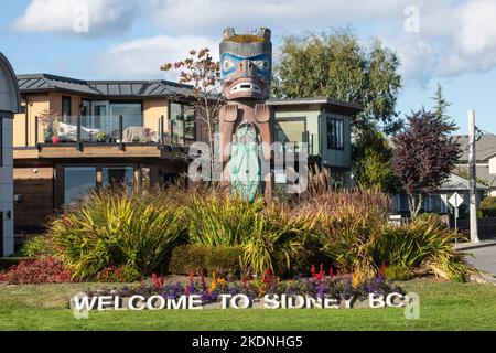 Willkommen beim Sidney-Schild Stockfoto