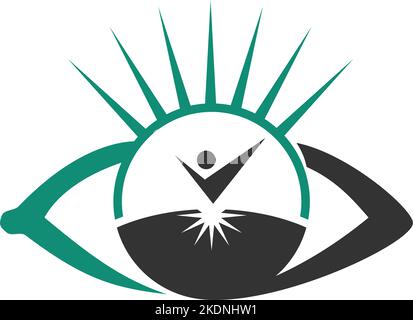 Augenpflege Logo Symbol Illustration Markenidentität Stock Vektor