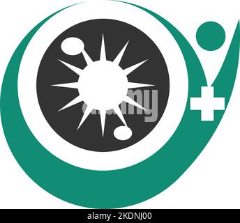 Augenpflege Logo Symbol Illustration Markenidentität Stock Vektor