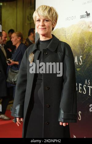 Madrid, Spanien. 07.. November 2022. Marina Fois nimmt an der Premiere des Films 'AS BESTAS' im Verdi-Kino in Madrid Teil. (Foto: Atilano Garcia/SOPA Images/Sipa USA) Quelle: SIPA USA/Alamy Live News Stockfoto