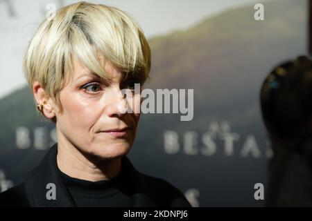 Madrid, Spanien. 07.. November 2022. Marina Fois nimmt an der Premiere des Films 'AS BESTAS' im Verdi-Kino in Madrid Teil. (Foto: Atilano Garcia/SOPA Images/Sipa USA) Quelle: SIPA USA/Alamy Live News Stockfoto