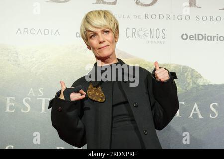 Madrid, Spanien. 07.. November 2022. Marina Fois nimmt an der Premiere des Films 'AS BESTAS' im Verdi-Kino in Madrid Teil. (Foto: Atilano Garcia/SOPA Images/Sipa USA) Quelle: SIPA USA/Alamy Live News Stockfoto