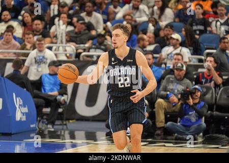 Orlando, Florida, USA, 7. November 2022, Orlando Magic's Franz Wagner #22 während der zweiten Hälfte im Amway Center. (Foto: Marty Jean-Louis) Stockfoto