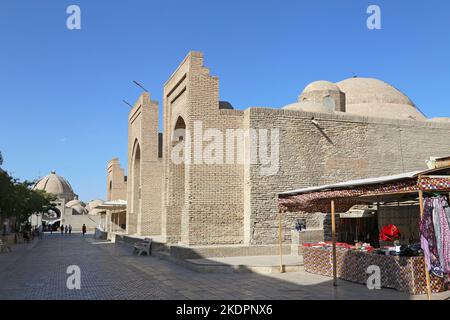 Abdulla Khan Tim, Khakikat Street, Historic Centre, Bukhara, Provinz Bukhara, Usbekistan, Zentralasien Stockfoto