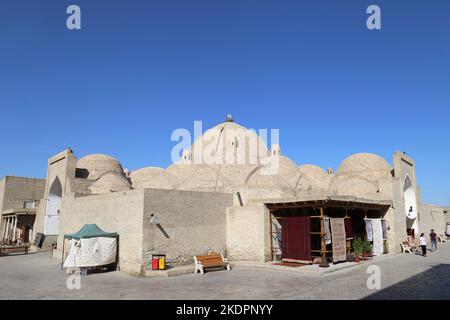 Toki Zargaron (Juwelierbasar), Khodja Nurobod Street, Historic Centre, Bukhara, Provinz Bukhara, Usbekistan, Zentralasien Stockfoto