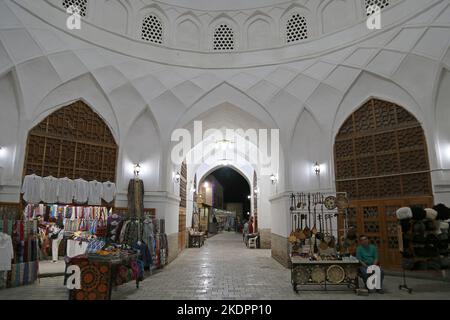 Toki Zargaron (Juwelierbasar), Khodja Nurobod Street, Historic Centre, Bukhara, Provinz Bukhara, Usbekistan, Zentralasien Stockfoto