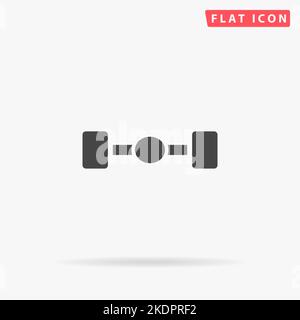 Symbol für flache Aufhängung. Handgezeichnete Design-Illustrationen. Stock Vektor