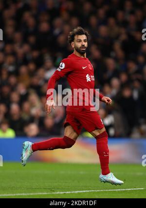 Mohamed Salah aus Liverpool - Tottenham Hotspur gegen Liverpool, Premier League, Tottenham Hotspur Stadium, London, Großbritannien - 6.. November 2022 nur zur redaktionellen Verwendung – es gelten die DataCo-Einschränkungen Stockfoto