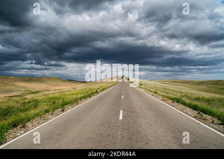 Landschaft in der Umgebung des Klosters David Gareja in der Region Kakheti im Osten Georgiens Stockfoto