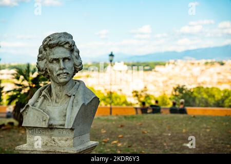 Blick auf Rom im Sommer Stockfoto