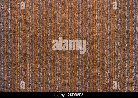 Teppich braun Muster Linien gestreiften abstrakt Material Stoff Textur Hintergrund. Stockfoto