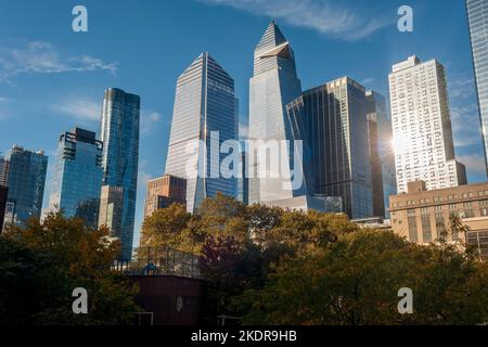 Hudson Yards Entwicklung in New York am Dienstag, 25. Oktober 2022. (© Richard B. Levine) Stockfoto