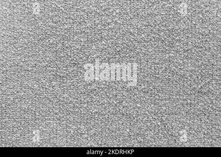Grau Farbe Abstrakt Teppich Oberflächenstruktur Stoff Vintage Weiß Hintergrund Material Textil. Stockfoto