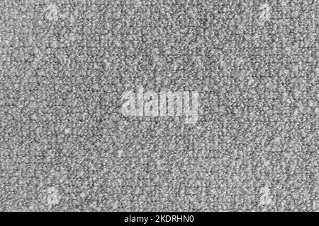 Grau Farbe Abstrakt Teppich Oberflächenstruktur Stoff Vintage Weiß Hintergrund Material Textil. Stockfoto