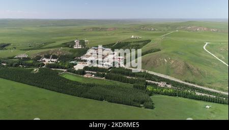 Innere Mongolei West ujimqin: buddhistischer Schrein erster großer Aobao Zautra fünf Tage lang Stockfoto